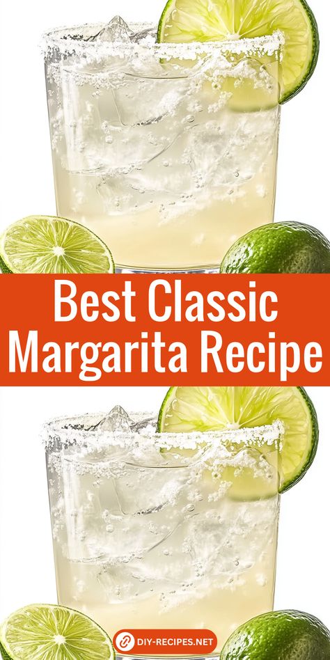 Discover the best margarita recipe with this easy guide! It’s a blend of tequila, orange liqueur, and fresh lime juice, finished with a salted rim and a lime wheel. Margarita Recipes With Beer, Fresca Margarita Recipe, Margaritas Recipes For A Crowd, The Best Margarita Recipe, Home Made Margaritas Recipes, Best Classic Margarita Recipe, Authentic Margarita Recipe, Fresh Lime Margarita Recipe, Patron Margarita Recipe