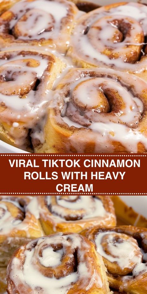 Cinnamon Rolls Heavy Cream Brown Sugar, Fast Homemade Cinnamon Rolls, Tiktok Cinnamon Rolls Heavy Cream, Banana Cream Cinnamon Rolls, Cinnamon Rolls With Heavy Cream Recipe, Doctored Cinnamon Rolls, Elevated Canned Cinnamon Rolls, Cinnamon Rolls And Heavy Cream, Award Winning Cinnamon Rolls