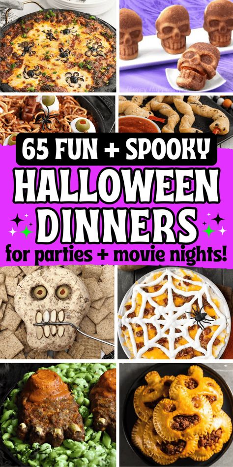 Looking for fun Halloween spooky dinner ideas? You’ll love these scary good Halloween main dish recipes! Halloween themed food dinner easy, spooky dinner ideas parties food, spooky Halloween dinner recipes, creepy halloween food dinner, easy halloween dinner ideas for adults, halloween dinner for kids, halloween entrees food ideas, Halloween buffet, Halloween main dishes for parties, spooky family dinner ideas. Halloween recipes dinner party ideas, Halloween party food dinner, spooky lunch ... Easy Halloween Dishes, Spooky Dinner Ideas, Halloween Crockpot, Easy Halloween Dinner Ideas, Easy Halloween Dinner, Halloween Main Dish, Spooky Halloween Dinner, Halloween Dinner Party Food, Party Main Dish