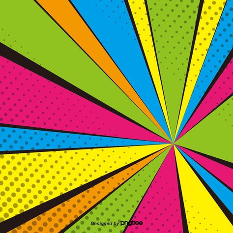 Colorful Lines Cartoon Background Comic Book Background, Carnival Background, Hologram Colors, Pop Art Background, Advertising Background, Pop Art Comic, Pop Art Design, Pop Art Wallpaper, Cartoon Background