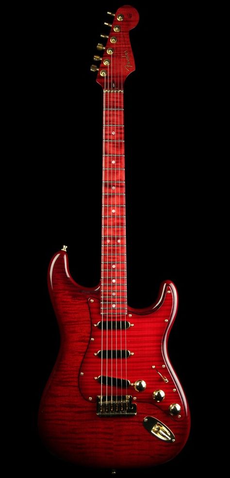 2008 Fender Custom Shop Masterbuilt Stratocaster Red Electric Guitar, Guitar Fender, Rock & Roll, Best Guitar Players, Fender Strat, Stratocaster Guitar, Fender Guitar, Guitar Collection, Beautiful Guitars