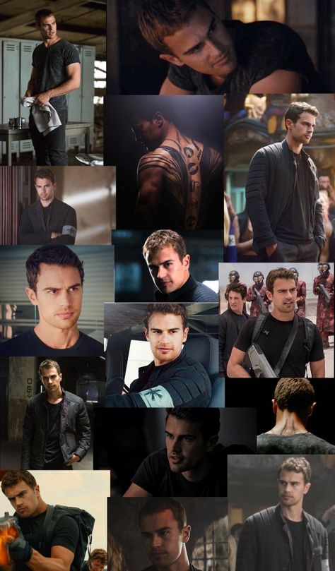 4 Divergent Theo James, Theo James In Divergent, Four Wallpaper Divergent, Four From Divergent Theo James, Four Allegiant, Four Eaton, Divergent Four Wallpaper, Theo James Collage, Theo James Shirtless Pictures