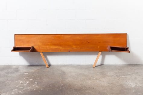 Mid-Century Teak Headboard - amsterdam modern Teak Headboard, Bedroom Inspo, Mid Century Furniture, Furniture Inspiration, Sofa Bed, Bed Frame, Teak, Interior Decorating, Mid Century