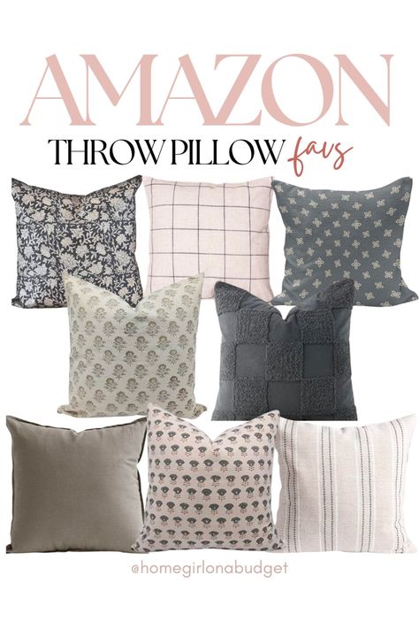 homegirlonabudget on LTK Charcoal Sofa Living Room, Pillow Cover Designs Ideas, Beige Couch Pillows, Taupe Couch, Couch Pillow Arrangement, Throw Pillow Ideas, Light Gray Couch, Throw Pillow Combinations, Neutral Pillow Covers