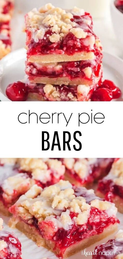 Cherry Pie Squares With Crumb Topping, Cherry Pie Filling Ideas, Cherry Pie Filling Bars Recipes, Cherry Crisp Recipe Pie Fillings, Christmas Cherry Pie Bars, Recipes That Use Pie Filling, Desserts Bars Recipes, Cherry Pie Bars With Fresh Cherries, Recipes With Cherry Pie Filling Easy Desserts