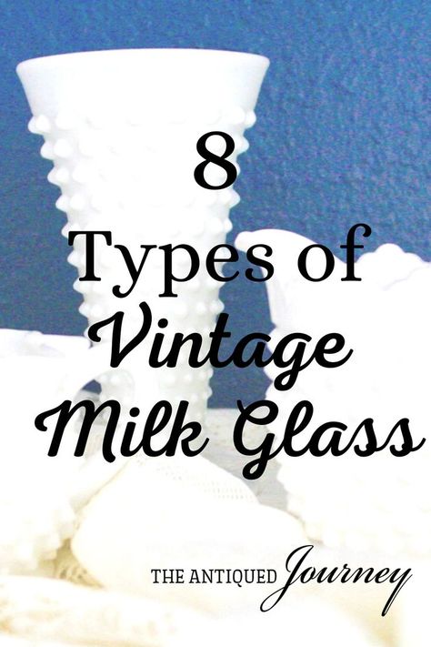 8 types of vintage milk glass and ways to decorate with it. Antique Glass Decor, Antique Glassware Wedding, Antique Dishes Collectible Vintage, Decorate With Milk Glass Display, Decorating With Vintage Glassware, Milk Glass Planter Ideas, Milk Glass Vase Display, Milk Glass Display Ideas, Vintage Milk Glass Decor