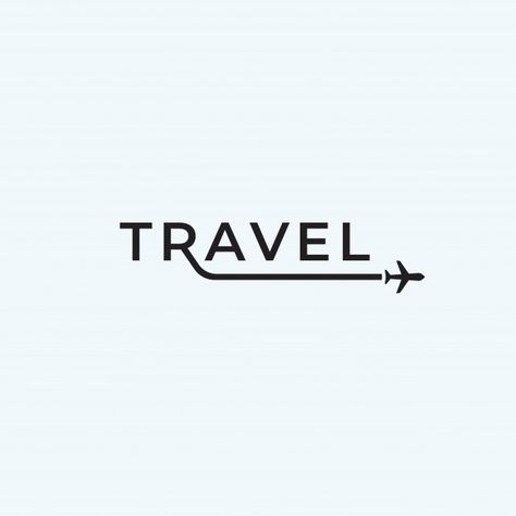 Airline Design, Trip Logo, Airport Logo, Logo Text Design, Travel Typography, Logo Voyage, Airplane Logo, Travel Branding, Travel Symbols