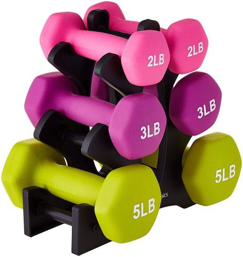 Gym Dumbbells, Weight Rack, Dumbbell Rack, Hand Weights, Home Exercise Routines, Dumbbell Set, Gym Accessories, Gym Essentials, Amazon Basics