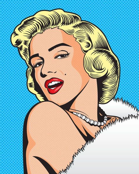 Pop Art Marilyn Monroe, Marilyn Monroe Drawing, Pop Art Marilyn, Images Pop Art, Marilyn Monroe Pop Art, Marilyn Monroe Painting, Marilyn Monroe Artwork, Pop Art Vintage, Complex Art