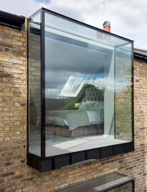 Contemporary Loft, Window Architecture, Glass Structure, House Extension Design, Modern House Exterior Colors, Loft Conversion, Budget Diy, Balcony Ideas, House Extensions