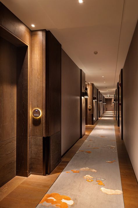 Park Hyatt, Shenzhen — Inverse Lighting Design Hotel Corridor Design, American Cruise Lines, Boutique Hotel Room, Hotel Corridor, Hotel Hallway, Corridor Design, Corridor Lighting, Hallway Design, Park Hyatt