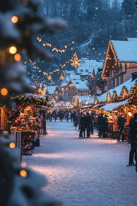 Dreaming of a white Christmas? Discover the top 10 towns for an enchanting holiday season with snow-covered streets, twinkling lights, and festive decorations. From charming Quebec City to Copenhagen's bustling Christmas markets, enjoy unique family activities like reindeer sled rides in Tromsø. Click to uncover the list and plan your unforgettable winter getaway. #WhiteChristmas #FamilyTravel Christmas In Quebec, Christmas Street Aesthetic, Holiday Pictures Aesthetic, Christmas Markets Aesthetic, Christmas Snow Pictures, Places To Travel For Christmas, Family Christmas Aesthetic, Cozy White Christmas, Quebec Christmas