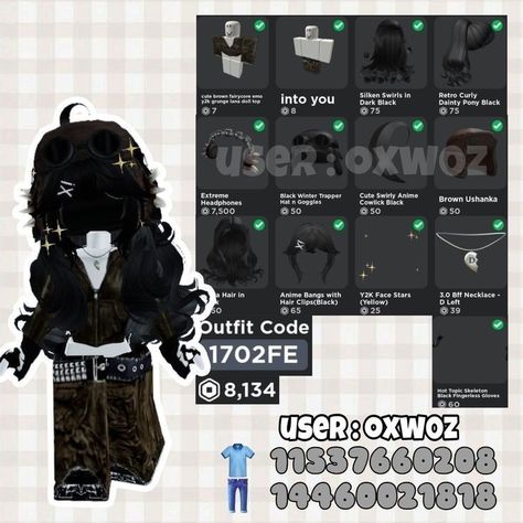 Outfit Ideas Emo, Emo Roblox Outfits, Black Fingerless Gloves, Emo Fits, Y2k Fits, Emo Roblox Avatar, Black Hair Roblox, Baddie Outfits Ideas, Female Avatar