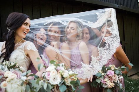 3 Bridesmaid Poses With Bride, 3 Bridesmaids Pictures, Poses With Bridesmaids, Bridesmaid Poses With Bride, Bride And Friends Photo Ideas, Fun Bridesmaid Pictures, Bridesmaid Photoshoot Before Wedding, Bride Squad Photoshoot, Bridesmaid Pictorial Before Wedding