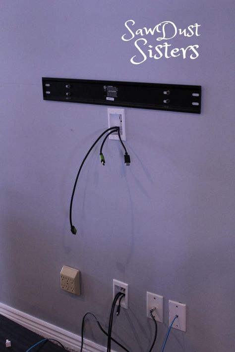 Diy Hide Tv Cords, Hiding Tv Cords On Wall, Hide Cords On Wall, Cable Management Diy, Hide Tv Cords, Hide Tv Cables, Hide Tv, Tv Cords, Tv Built In