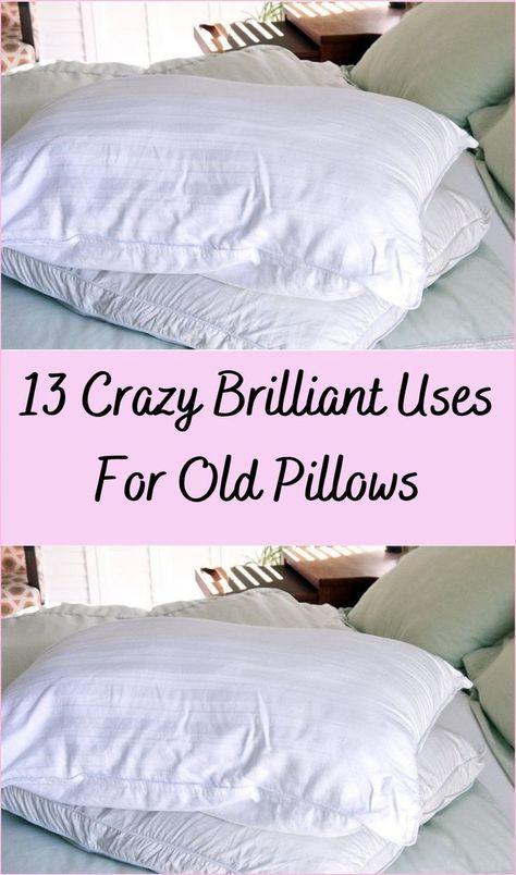 Cozy Pillows Bed, Pillow Hacks, Recycled Pillows, Pillow Case Crafts, Crochet Shawl Diagram, Firm Pillows, Old Beds, Old Pillows, Macrame Wall Hanging Patterns