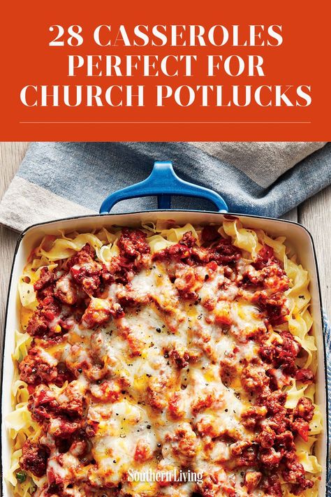 Casseroles For Large Groups, Potluck Casserole Ideas, Main Dish For Large Group, Por Luck Dishes, Casseroles For Potluck, Potluck Hot Dishes, Pit Luck Dishes, Pot Luck Dinner Ideas Main Dishes, Main Dish Potluck Ideas