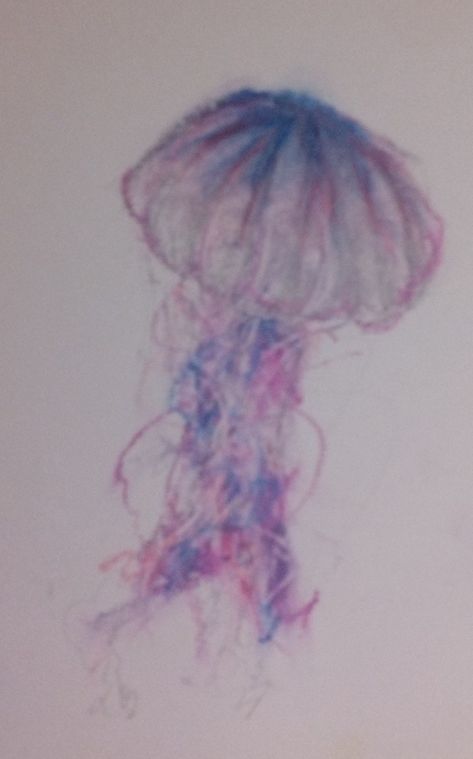 Jellyfish Oil pastels Oil Pastel Jellyfish, Jellyfish Oil Pastel, Oil Pastels, Fish Oil, Art Oil, Oil Pastel, Jellyfish, Art School, Art Ideas