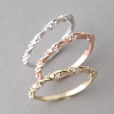 Winter Wedding Jewelry, Gold And Silver Rings, Rings Simple, Womens Engagement Rings, Wedding Rings For Women, Unique Engagement Rings, Gold Gold, Bridal Rings, Womens Jewelry Rings