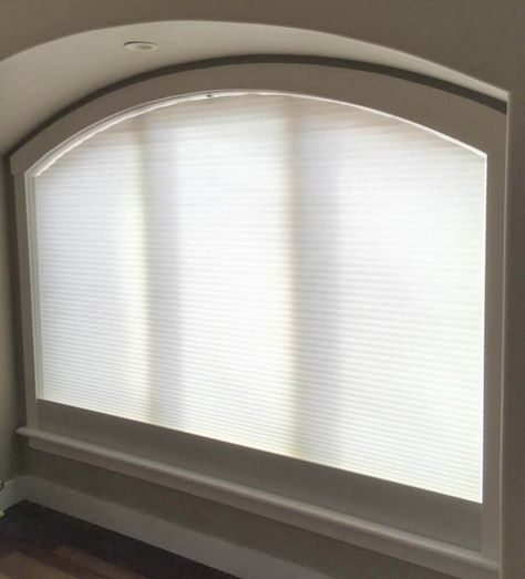 Custom Shades for Eyebrow Arch Window Project Eyebrow Arch, Arch Window, Arched Eyebrows, Window Projects, Cellular Shades, Custom Shades, Eye Brow, Arched Windows, Roller Shades