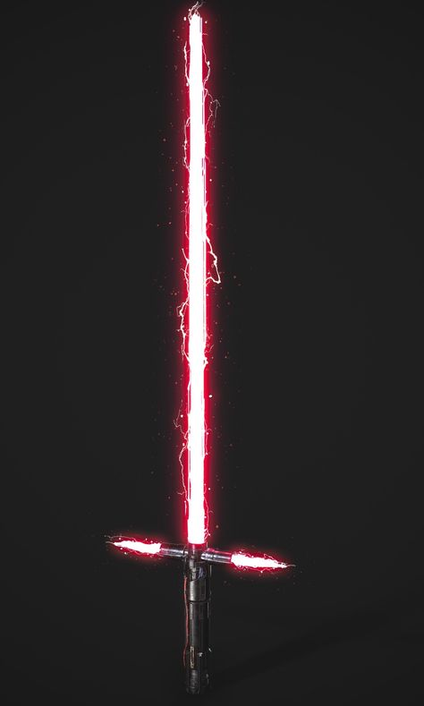 Star Wars Swords Lightsaber, Kylo Ren Saber, Lightsaber Tattoo, Star Wars Sith Lords, Sith Lightsaber, Kylo Ren Lightsaber, Red Lightsaber, Sabre Laser, Star Wars Light