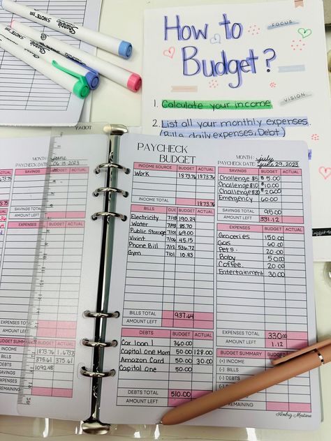 Paycheck Budget, Budget Planner, Monthly Budg Weekly Paycheck Planner, Paycheck Planner, Budget Planner Book, Money Planner, Money Saving Methods, Paycheck Budget, Saving Strategies, Budget Planner Template, Weekly Budget