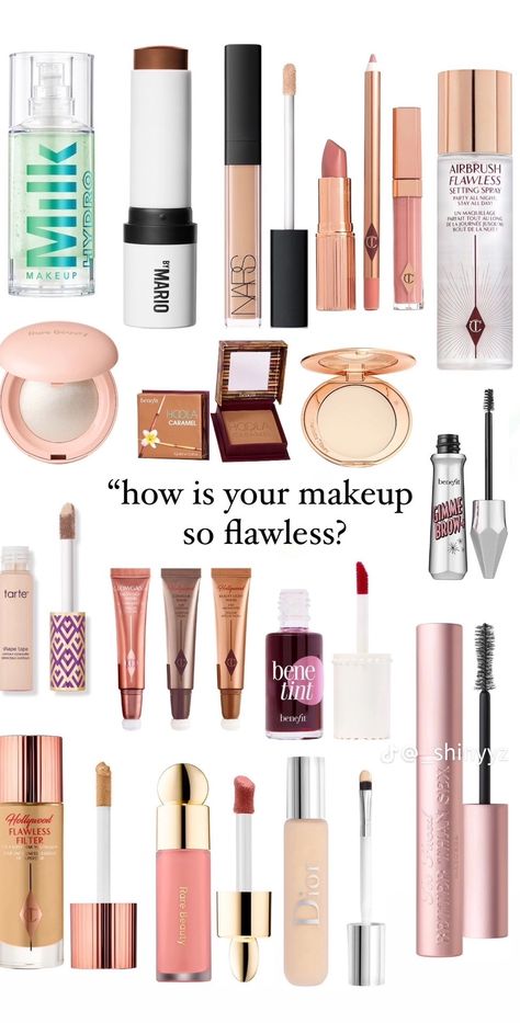 Combo Skin Makeup, Makeup Trendy Products, Nice Makeup Products, Wedding Makeup Product List, Great Makeup Products, Matte Makeup Products, The Best Makeup Products, Must Have Makeup Products For Beginners, Cheap Makeup Routine