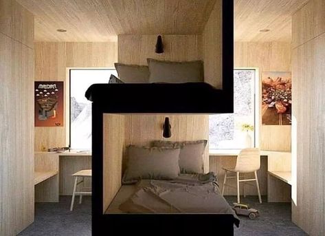 Sibling Bedroom, Student Room, Bunk Bed Designs, Shared Bedroom, Shared Room, Bunk Room, Small Room, Bunk Bed, Design Case