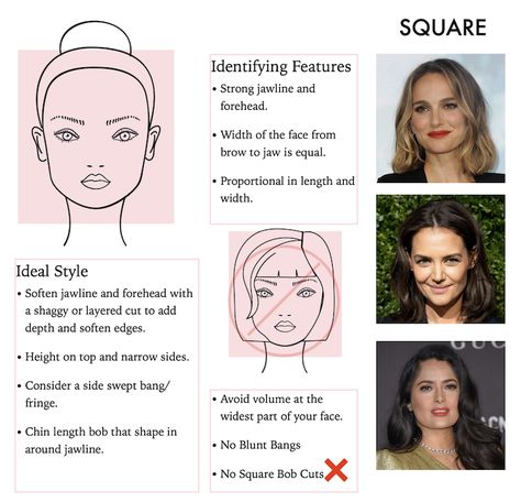 Square Face Shape Women, Square Face Women, Which Hairstyle Suits You Face Shapes, Square Hairstyles Face Shapes, Hair According To Face Shape, Long Hair For Square Face Shape, Hairstyles According To Face Shape, Square Face Haircuts Long, Glasses For Square Face Woman