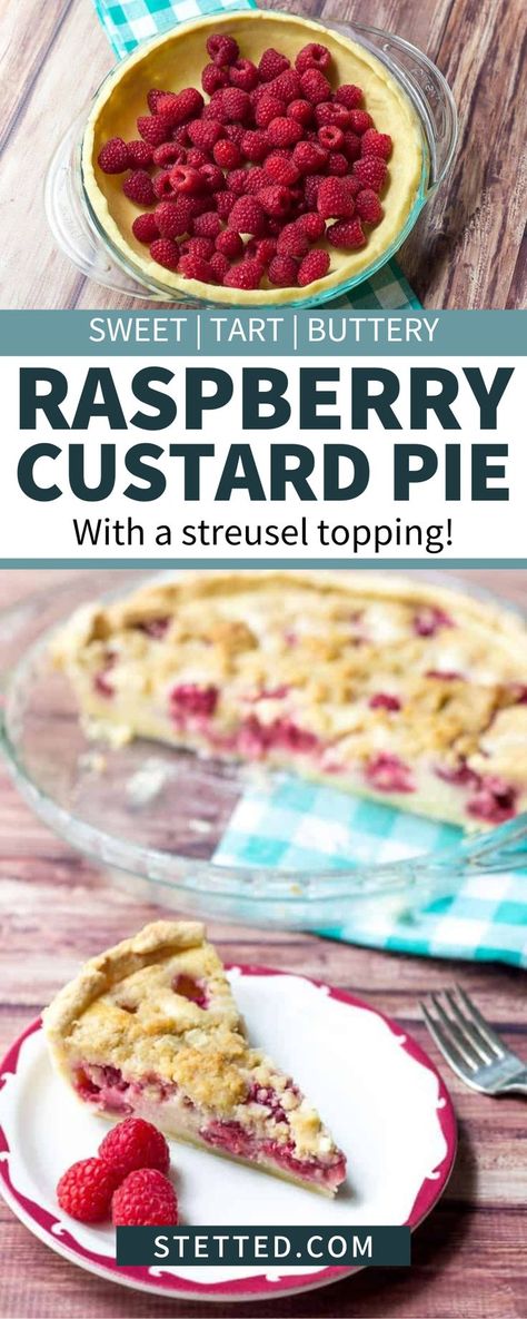 Raspberry Buttermilk Pie, Raspberry Cream Crumble Pie, Raspberry Strawberry Pie, Raspberry Cream Crumble Pie Food Network, Raspberry Cream Pie Pioneer Woman, Cranberry Raspberry Pie, Summer Desserts With Raspberries, Raspberry Custard Kuchen, Fresh Raspberry Pie Recipe