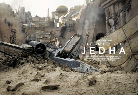 The Holy City of Jedha Jedha City, Starwars Jedi, Rogue One Star Wars, Star Wars X Wing, Sci Fi Anime, X Wing Fighter, Star Wars Spaceships, Star Wars Set, Star Wars Concept Art