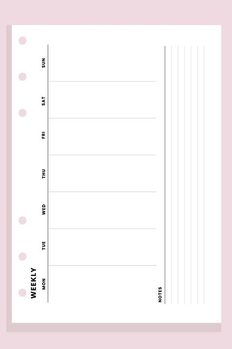 Timetable Planner, Study Schedule Template, Horizontal Weekly Planner, Ipad Notes, Weekly Planner Inserts, Printable To Do List, School Timetable, Icon Template, Study Planner Printable