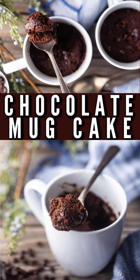 Moist Chocolate Mug Cake, Easy Chocolate Mug Cake, Cake Microwave, Microwave Chocolate Cakes, Easy Mug Cake, Mug Cake Recipe, Microwave Cake, Chocolate Mug Cake, Brownie In A Mug