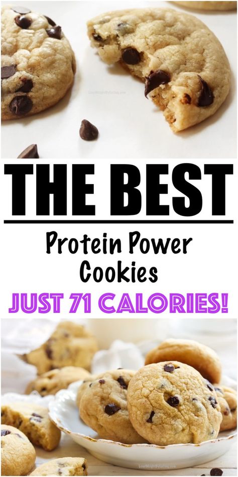 Protein Cookies Recipe (LOW CALORIE) - Lose Weight By Eating Cookie Recipes Protein, Low Calorie Desserts Protein, Moist Protein Cookies, High Protein Low Calorie Baked Goods, Lower Calorie Cookies, Premier Protein Cookies, Protien Powder Cookies, Copycat Quest Protein Cookie, Almond Protein Powder Recipes