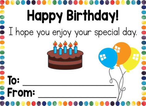 These birthday certificates are fun to send home for each of your students birthdays. You can add your own person message or just add your name and your student's name. These are simple and have a rainbow theme with different fonts options. Happy Birthday Certificate, Birthday Certificate, Birthday Note, Student Birthdays, Language Arts Elementary, Rainbow Theme, Different Fonts, Classroom Posters, Card Birthday