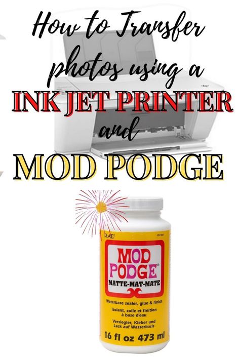 Want to learn how to transfer a photos with your ink jet printer. Follow the link for a full tutorial Transfer Photo To Glass Diy Modge Podge, How To Transfer Ink Jet Print To Wood, Photo Transfer Collage, Photo Transfer To Wood Mod Podge Inkjet Printer, Ink Jet Transfers, How To Transfer Pictures To Glass Diy, Photo Transfer To Wood Mod Podge, Inkjet Photo Transfer To Wood, How To Put A Picture On Wood