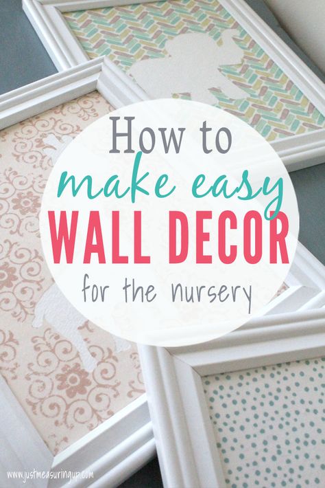 Looking for cheap and easy nursery decor? Make this simple DIY project for the nursery. This nursery wall art turns out beautiful and its perfect for moms and dads on a budget. #diy #nursery #wallart #decor Cheap Nursery Decor, Budget Nursery, Nursery Diy, Ideas Habitaciones, Baby Nursery Diy, Diy Nursery Decor, Church Nursery, Simple Wall Decor