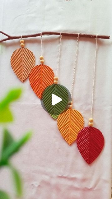 Kajra Re, Alisha Chinai, Diy Wall Hanging Crafts, Newspaper Craft, Boho Leaves, Small House Decorating, Diy Boho, Wall Hanging Crafts, Newspaper Crafts