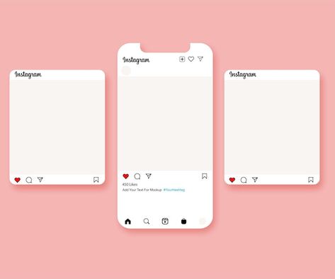 PSD mockup instagram | Premium Psd #Freepik #psd #post-mockup #phone-post #phone-mockup #instagram-phone Graphic Design Mockup Templates, Instagram Mockup Design, Instagram Story Mockup, Instagram Feed Mockup, Social Media Post Mockup, Instagram Mockup Template, Phone Mockup Design, Instagram Post Graphic, Post Instagram Ideas