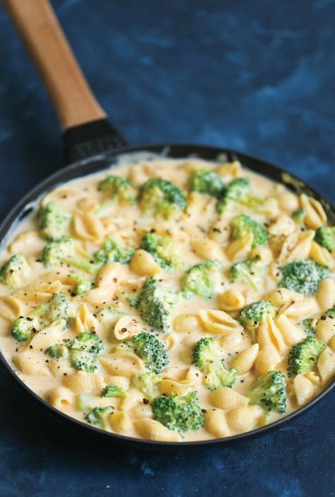 Creamy Broccoli Mac & Cheese - Damn Delicious | Kitchn Broccoli Mac And Cheese Recipe, Broccoli Mac And Cheese, Creamy Broccoli, Nice Food, Broccoli Pasta, Mac Cheese, Mac N Cheese Recipe, Slow Cooking, Cheese Recipes