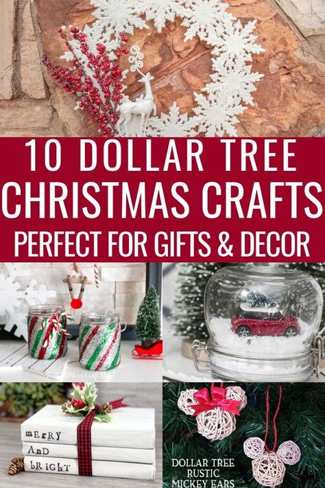 Dollat Tree Christmas Crafts, Dollar Tree Diy Gifts Christmas, Diy Christmas Dollar Store, Christmas Dollarstore Crafts, Christmas Make And Take Crafts For Adults, Diy Christmas Crafts To Sell 2023, Dollar Tree Crafts Christmas Gifts, Christmas Holiday Crafts For Adults, Christmas Diy Dollar Store Craft Ideas