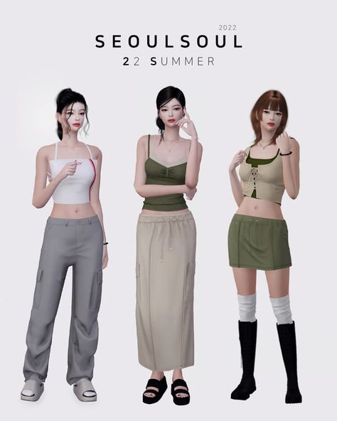 Sims4 Cc Cute Clothes, Sims 4 Seoulsoul, Sims 4 Women Cc Clothes, Seoulsoul Sims 4, Sims 4 Outfits Cc Patreon, Sims 4 Clothes Cc Pack, Sims4 Clothes Cc Patreon, Sims 4 Asian Cc Clothes, Cc Mods Sims 4 Clothes