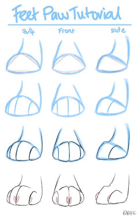 Fursona Paw Reference, Paws Art Reference, Paw Tutorial Drawing, Animal Ideas Drawing, Animal Paws Drawing, Paw Art Reference, Bunny Base Drawing, Anthro Paws Reference, Paw Hands Drawing