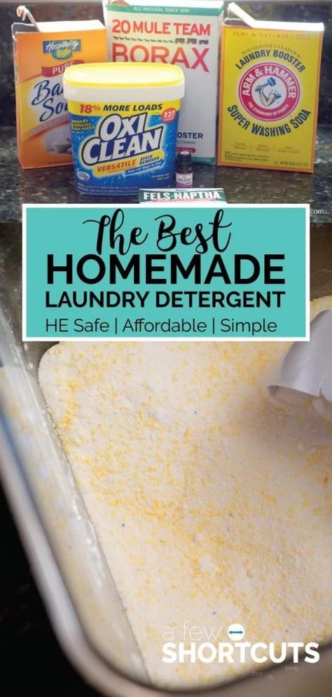 Diy Laundry Detergent Powder, Best Homemade Laundry Detergent, Laundry Soap Recipe, Diy Detergent, Homemade Laundry Detergent Recipes, Diy Laundry Soap, Homemade Detergent, Laundry Detergent Recipe, Detergent Recipe