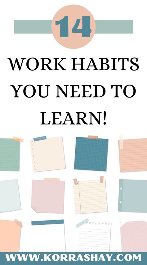 14 Professional Habits That Will Advance Your Career - KORRA ~ SHAY Office Organization At Work, Work Habits, Work Tips, Be Organized, Digital Organization, Work Skills, Organizing Time, Speaking Skills, Career Advancement