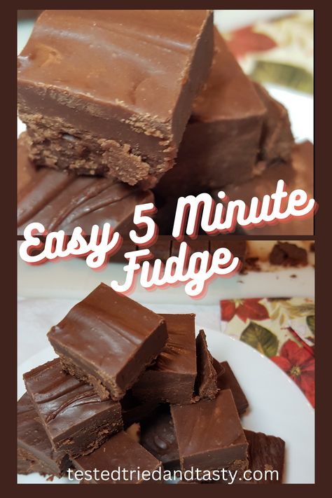 Evaporated Milk Desserts, Fudge With Evaporated Milk, No Fail Fudge, Marshmallow Fudge Recipe, 5 Minute Fudge, Milk Recipes Dessert, Evaporated Milk Recipes, Fudge Christmas, Milk Chocolate Fudge