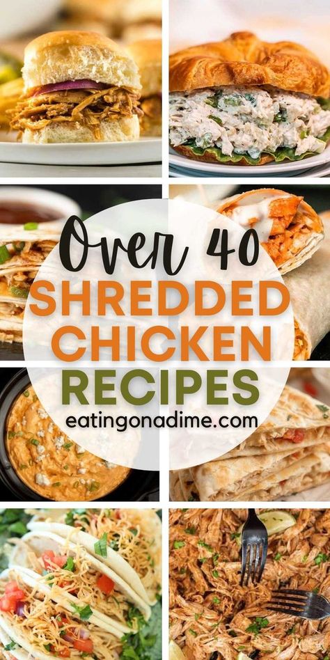 What To Make With Pulled Chicken, What To Do With Roasted Chicken, Dinner Idea With Rotisserie Chicken, Shredded Chicken Ideas Dinners, Best Way To Make Shredded Chicken, What To Do With Pulled Chicken, Recipes Using Pulled Chicken, Things To Do With A Rotisserie Chicken, Recipes To Use Shredded Chicken