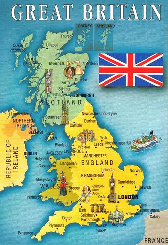 https://flic.kr/p/7a1bu6 | Great Britain map postcard Britain Map, Map Of Great Britain, United Kingdom Map, Map Of Britain, Kingston Upon Hull, Tourist Map, Kingdom Of Great Britain, Voyage Europe, British Flag