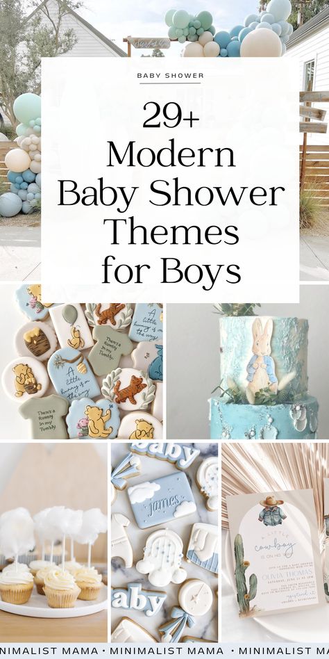 Searching through baby showers, trying to find the best baby shower themes for boys? I've scrolled through THOUSANDS of baby shower parties and *THESE* are the cutest unique baby shower themes  for 2024. (Save these cute baby shower ideas to your boy baby showers board for later!) Baby Shower Ideas Baby Boy, Non Themed Baby Shower Ideas, Baby Showers For Boys Theme, Trending Baby Shower Themes 2024, September Baby Shower Ideas Boy, 2025 Baby Shower Themes, In Home Baby Shower Setup, Baby Shower Ideas Themes Boy