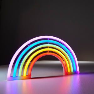 Rainbow Lamp, Easter Arts And Crafts, Neon Nights, Rainbow Light, Highlighters Markers, Easter Art, Polyethylene Terephthalate, Womens Training Shoes, Kids Lighting